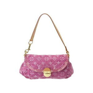 Louis Vuitton Pleaty one shoulder bag Monogram denim pink